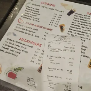 They need to update the menu. False ad