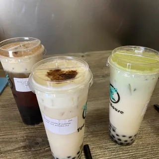 Jasmine Green Tea with Cheese Foam