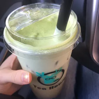 Jasmine Green Tea with Matcha Foam