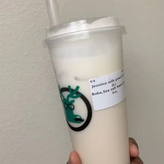 Jasmine Green Tea with Sea Salt Cream