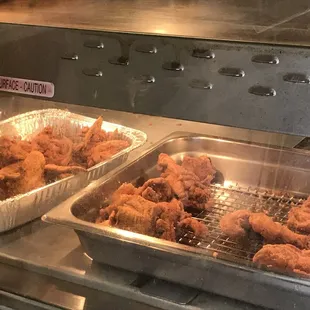 chicken wings and fried chicken