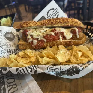 Meat ball sub was really good, fresh soft bread