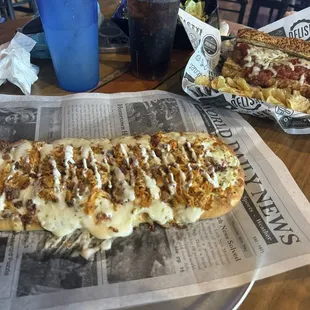 Flat bread chicken bacon ranch