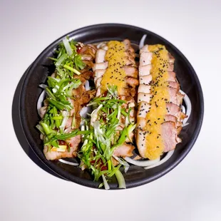 Garlic &amp; green onion bossam