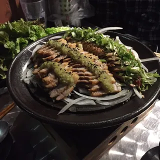 Green Onion and Garlic Bossam