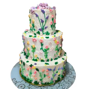 3 Tier Cake Chocolate and Vanilla