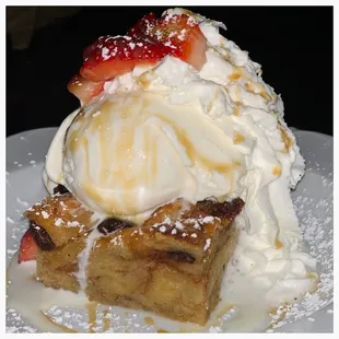 Banana Rum Bread Pudding