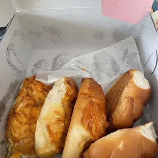 Cheese and sausage buns