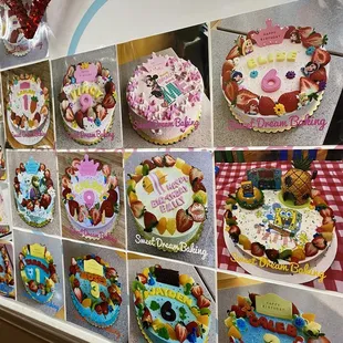 Birthday cakes