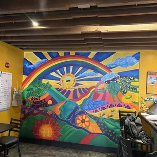Cool Mural in the bar