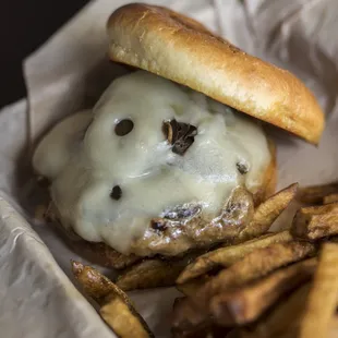 Mushroom Swiss Burger