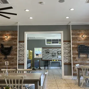 The decor is well done.