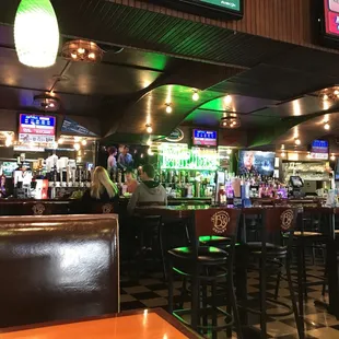 The bar behind my booth seat