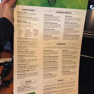 Current menu