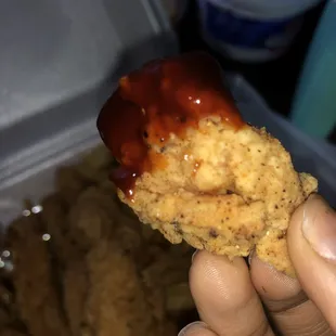 Crispy with they&apos;re BBQ sauce they make