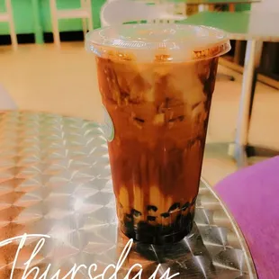 Brown sugar milk tea