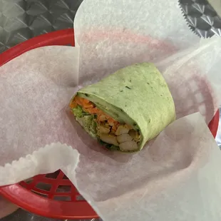 Grilled chicken wrap
