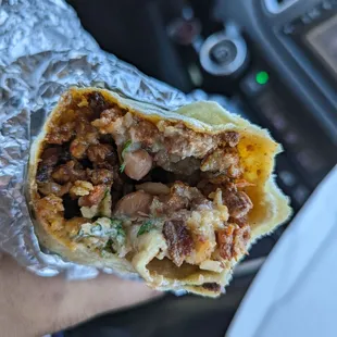 Al pastor regular burrito