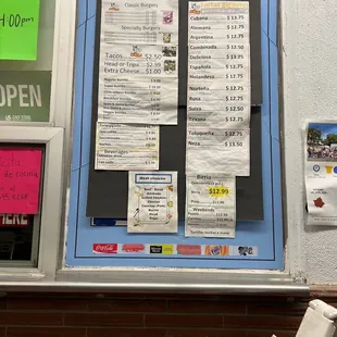 Updated menu