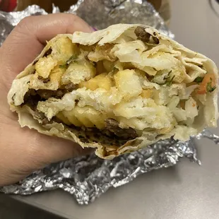 California burrito poorly made.