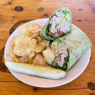 Spinach Turkey Wrap
