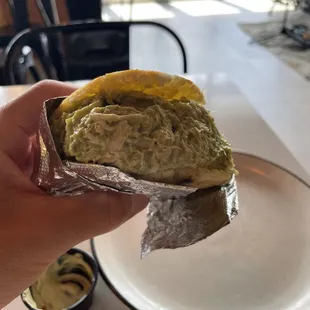 Chicken Arepa Sandwich