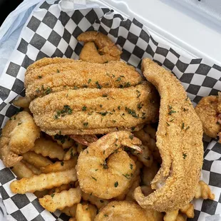 Fish &amp; Shrimp Basket