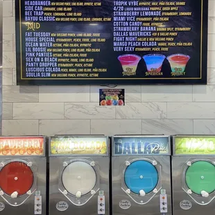 DAQUIRI menu
