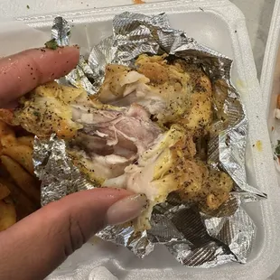 Undercooked lemon pepper wings