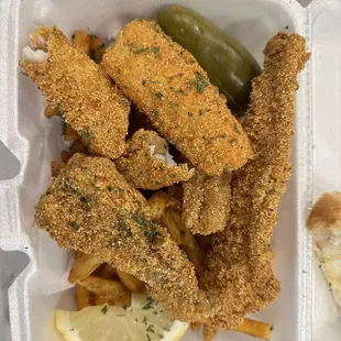 Undercooked and fishy tasting Catfish filets