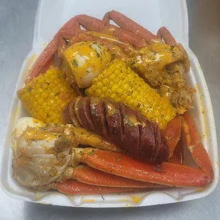 Crab boil special w/cajun boiled eggs