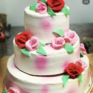 3 tier weeding cake
