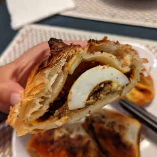 Egg curry puff