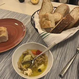 Bread and giardiniera