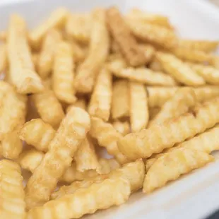 Fries, crispy.