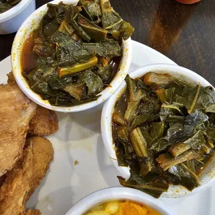 Just look at the GREASE totally disgusting, since when greens have a bunch of GREASE in a puddle