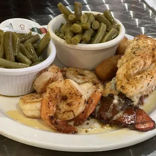 Grilled Lobster and Shrimp