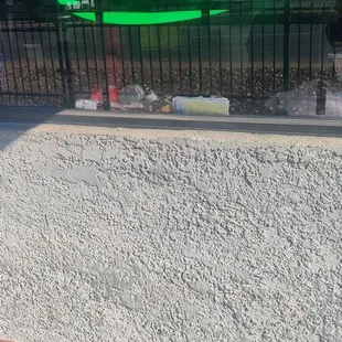 outside