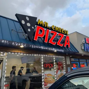the front of the restaurant