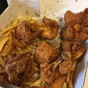 8 piece chicken - barely any meat on the bones