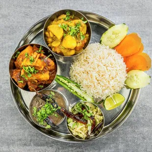 Rice thali