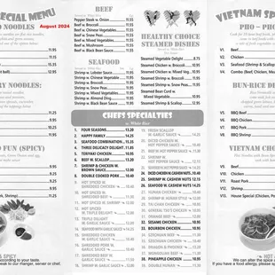 August 2024 Menu Back