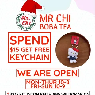 We open Mon to Thurs from 10 to 8 and Friday to Sunday from 10 to 9