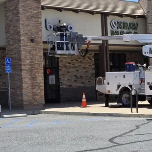 Their sign went up today!