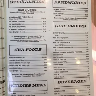 Menu - page 2 as of Sept 2019