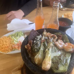 a plate of food on a table