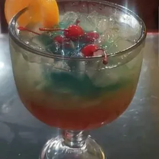 a close up of a drink