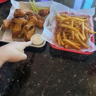 A lot of food and stingy on the ranch unless you pay $.55 per cup