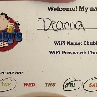 Our waitress did a fantastic job taking care of us! We had around 36 people in our group.