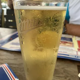 a glass of beer